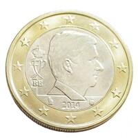 Belgium,1 euro 2014 aUNC+ ötvözet