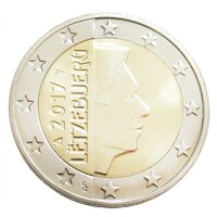 Luxemburg,2 euro 2017 aUNC+ ötvözet