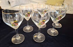 Crystal 6pcs old pilsner urquell stemmed glasses