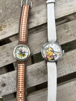 Retro Children's Watch Set (2 pcs) - WORKING Rare Moving Eye NDK Ruhla and Kiddo Vidor