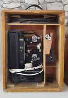Antik Eumig 8mm Filmvetítő, gyári fadobozában 30-as év