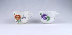 2B421 Antik kardos Meisseni porcelán kávéscsésze pár
