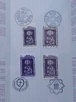SZENT ADALBERT EMLÉKLAP 1997. - Négy nyelvű - RITKASÁG - 1000 kiadott példány!!!  Kat.: 10.000 Ft
