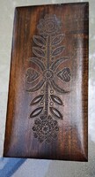 Carved Wooden Box – Tree of Life, Floral and Heart Motifs with Folk Decor