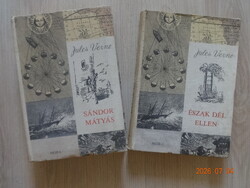 Jules Verne's Two Novels Together: SÁNDOR MÁTYÁS + NORTH SOUTH - with Illustrations by Lajos Kondor