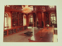 Képeslap - Keszthely, Helikon Kastélymúzeum - könyvtár