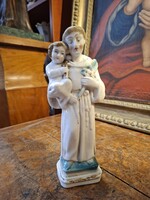ANTIK PORCELÁN SZENT ANTAL SZOBOR
