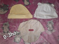 3 Hats for 0-3 Months