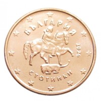 Bulgária,5 eurocent 2026 aUNC+ vas