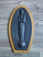 Old Cast Iron Saint Barbara Wall Decor