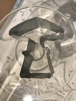 SÜTEMÉNY KISZÚRÓ - GOMBA - KÉZMŰVES - FÉM - 7 x 7 x 3 cm - RÉGI - VASTAG - ERŐS