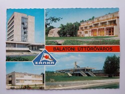 ZÁNKA - BALATONI ÚTTÖRŐVÁROS - MOZAIK - 1975.,  retro, postatiszta képeslap, Veszprém megy