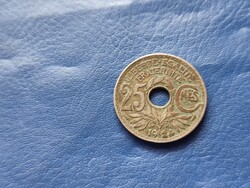 FRANCIAORSZÁG 25 CENTIMES 1924 LYUKAS!
