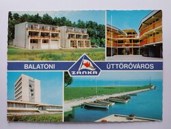 ZÁNKA - BALATONI ÚTTÖRŐVÁROS - 1977.,  retro, postatiszta képeslap, Veszprém megy