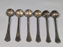 Antique silver 1896 Millennium 1 crown coin made small spoons
