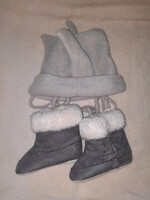 Little boy 19-sized stroller shoe + hat Excellent