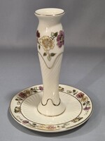 Zsolnay Hand-painted Butterfly Candle Holder