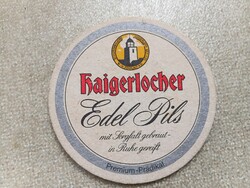 Retro Haigerlocher Edel Pils paper beer coaster