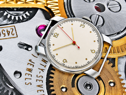 Beautiful Ticker Index NOS Condition Swiss Watch from the 1940s