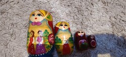 Gyönyörű matrióska baba szett