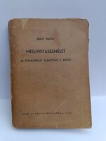 Bedő Ödön: Megnyitáselmélet (1947) - Ritka sakk könyv antikitás