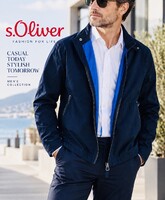 S.oliver gyönyörű sötétkék,Új Harrington kabát!