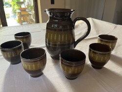 Old ceramic wine set