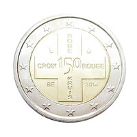 Belgium,2 euro 2014 - Belga Vöröskereszt aUNC+ ötvözet