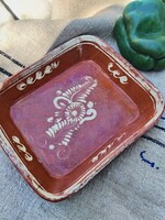 Antique Clay Plate, Serving Dish - 'in the pomp of the turn of the century'