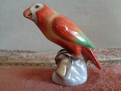 HERENDI Sitting Red Parrot
