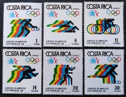KS200 / Costa Rica 1984 Olimpia postatiszta bélyegsor