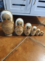 Original Russian Collector's Matryoshka Doll – 7 Pieces, Signed Bogorodskoye (1993)