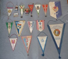 Old Football Flag Collection – Soviet, Russian, Ukrainian, Polish, Czech, Romanian Teams