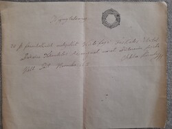 Receipt 1836 Pest