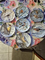 Wedgwood (English), limited edition, beautifully painted bird-themed plates