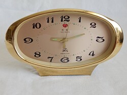 Table Clock 021 - Alarm Clock Five Rams Wuyang Five Bulls Mechanical Wind-Up Space Age Works
