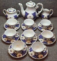 Zsolnay Marie Antoinette 8 személyes kávés készlet