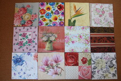 84 Floral Napkins