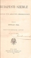 Budapesti Szemle. 1886