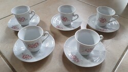 Apulum marked Romanian porcelain coffee cup and saucer set