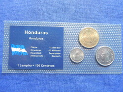 Honduras különböző évszámú mini (3 darabos) forgalmi sor