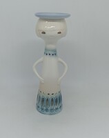 Aquincum porcelán gyertyatartó "Aquazúr"!