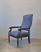 Antique Armchair, Fotel with Footrest Restored Condition from the 19th Century