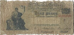 10 peso 1935 Argentina "D" sorozat