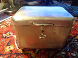 Art Deco sugar box with key
