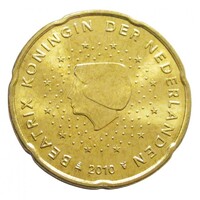 Hollandia,20 eurocent 2010 aUNC+ ötvözet