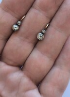 Gyémánt Buton fülbevaló cca 0,26 ct