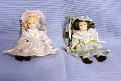 Vintage kisméretű porcelánbaba pár [X-SAJT]