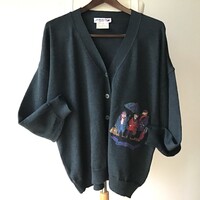 100% MERINO gyapjú. Meleg, női kardigán–40-es
