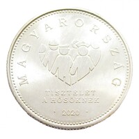 Magyarország,EZÜSTÖZÖTT 20 forint 2020 - Tisztelet a Hősöknek aUNC+ ötvözet